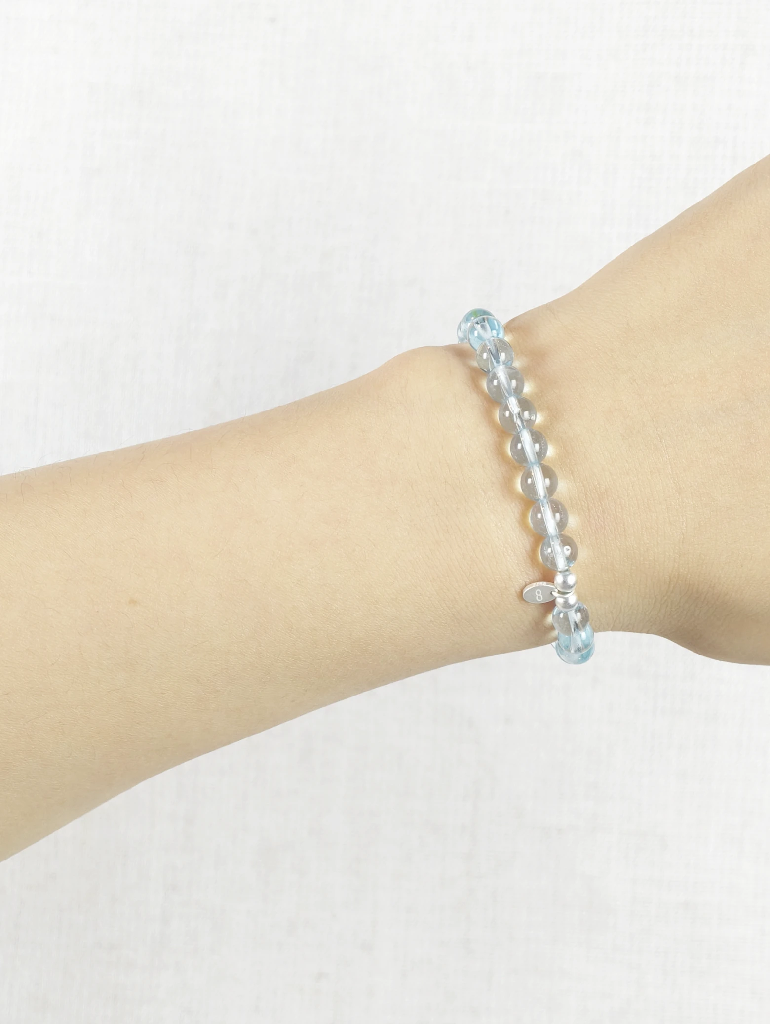 Blauer Topas 925er Sterlingsilber Armband