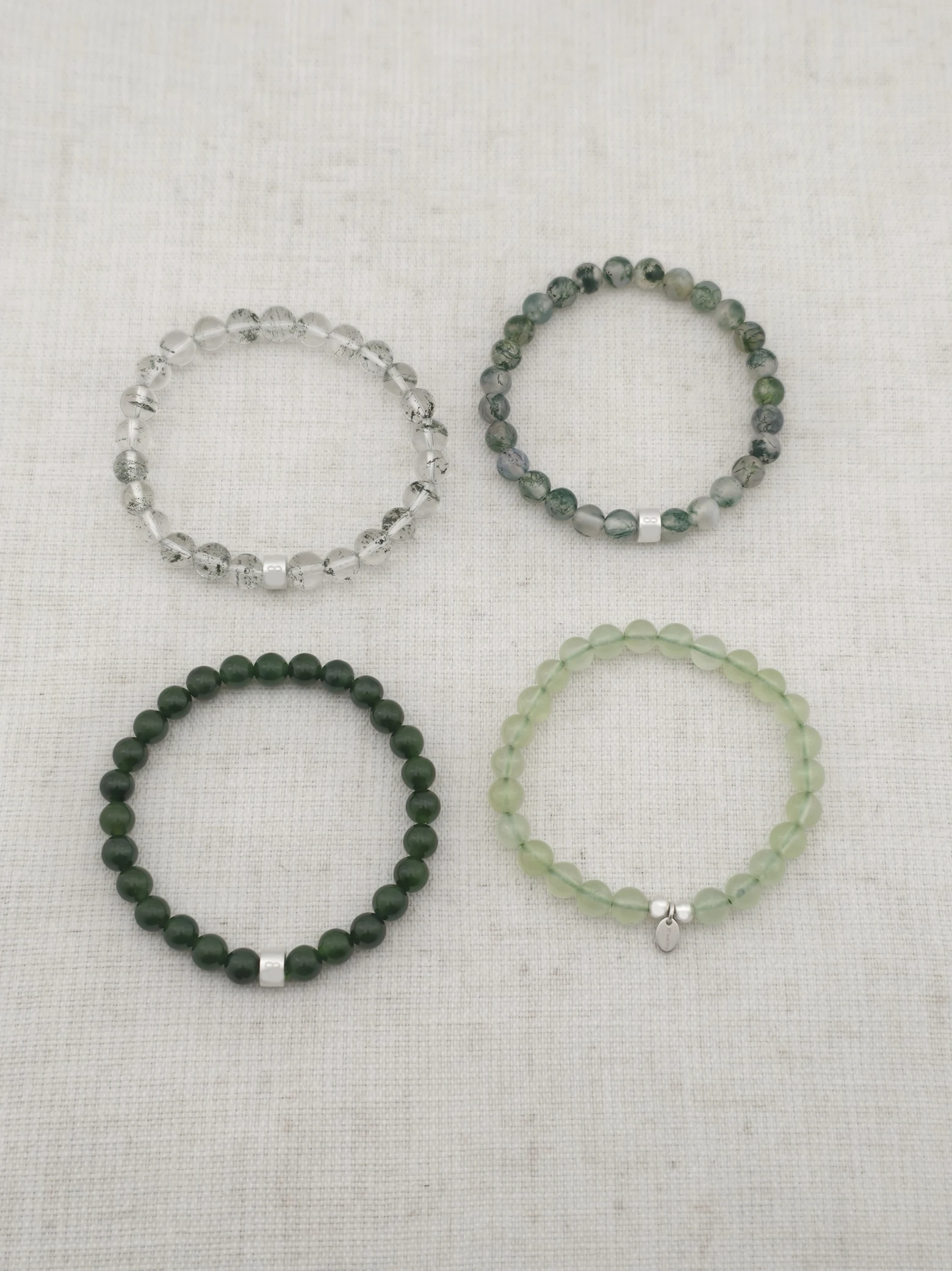 Set de Bracelets Équilibre Zen en Pierres & Argent 925