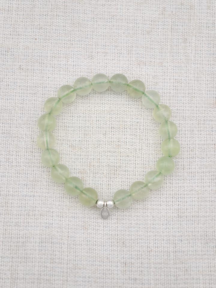 Bracelet en Préhnite et Argent Sterling 925