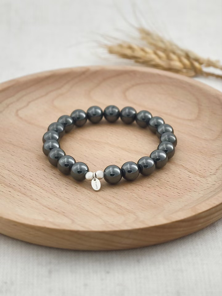 Hematite 925 Sterling Silver Energy Bracelet