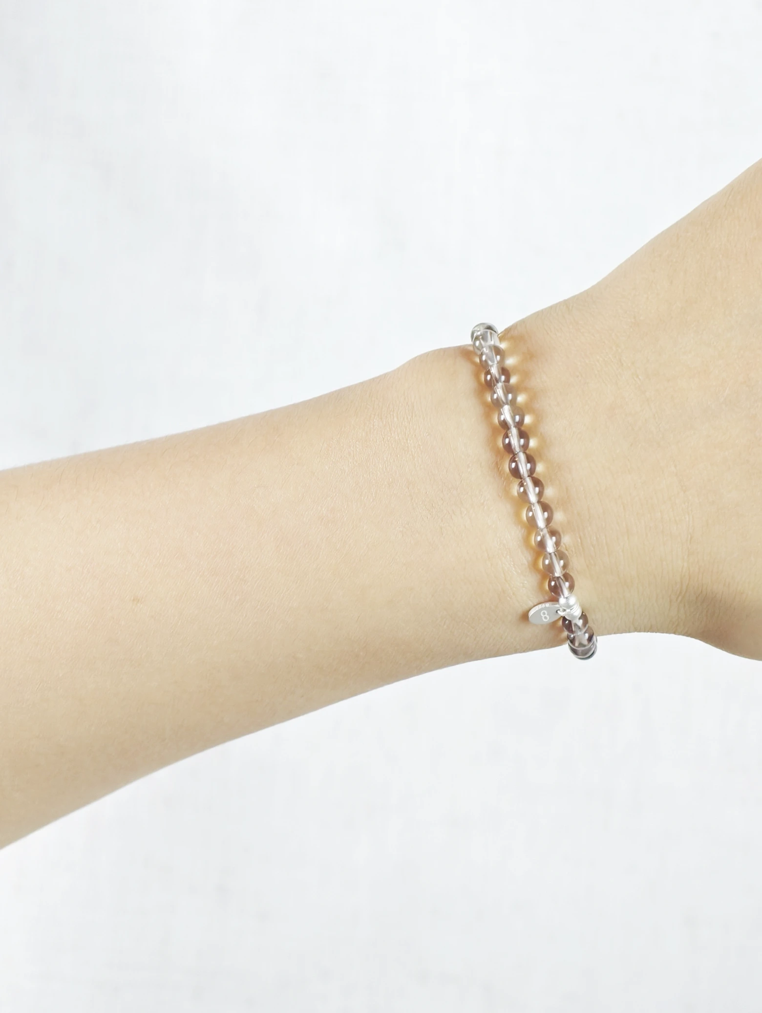 Smoky Quartz 925 Sterling Silver Energy Bracelet