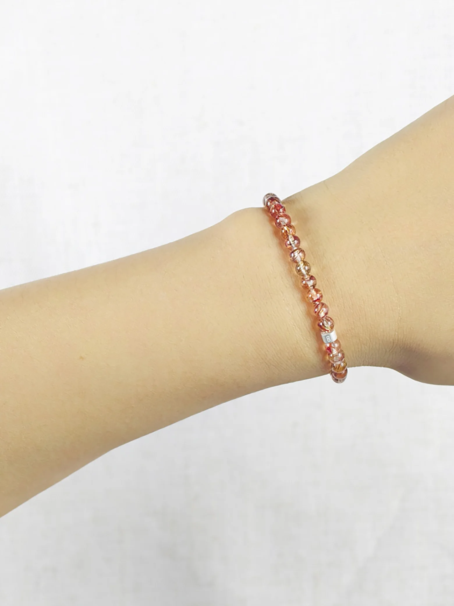 Super Seven Armband mit 925er Silber Röhrchen