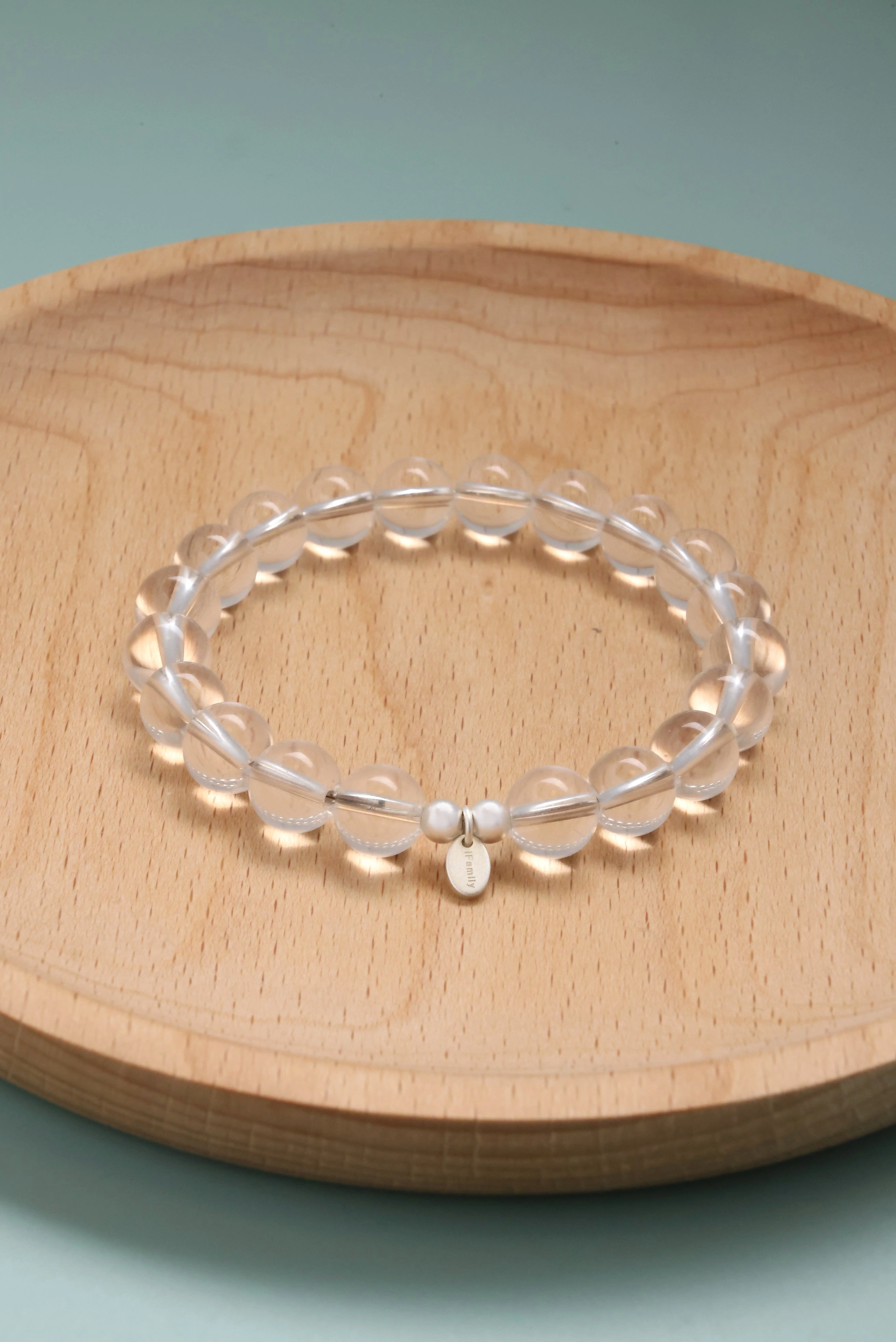 Bracelet Cristal de Roche et Argent Sterling 925