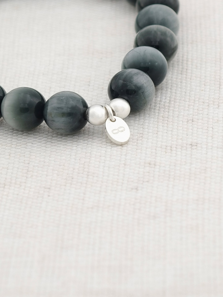 Pulsera de Ojo de Halcón y Plata de Ley 925