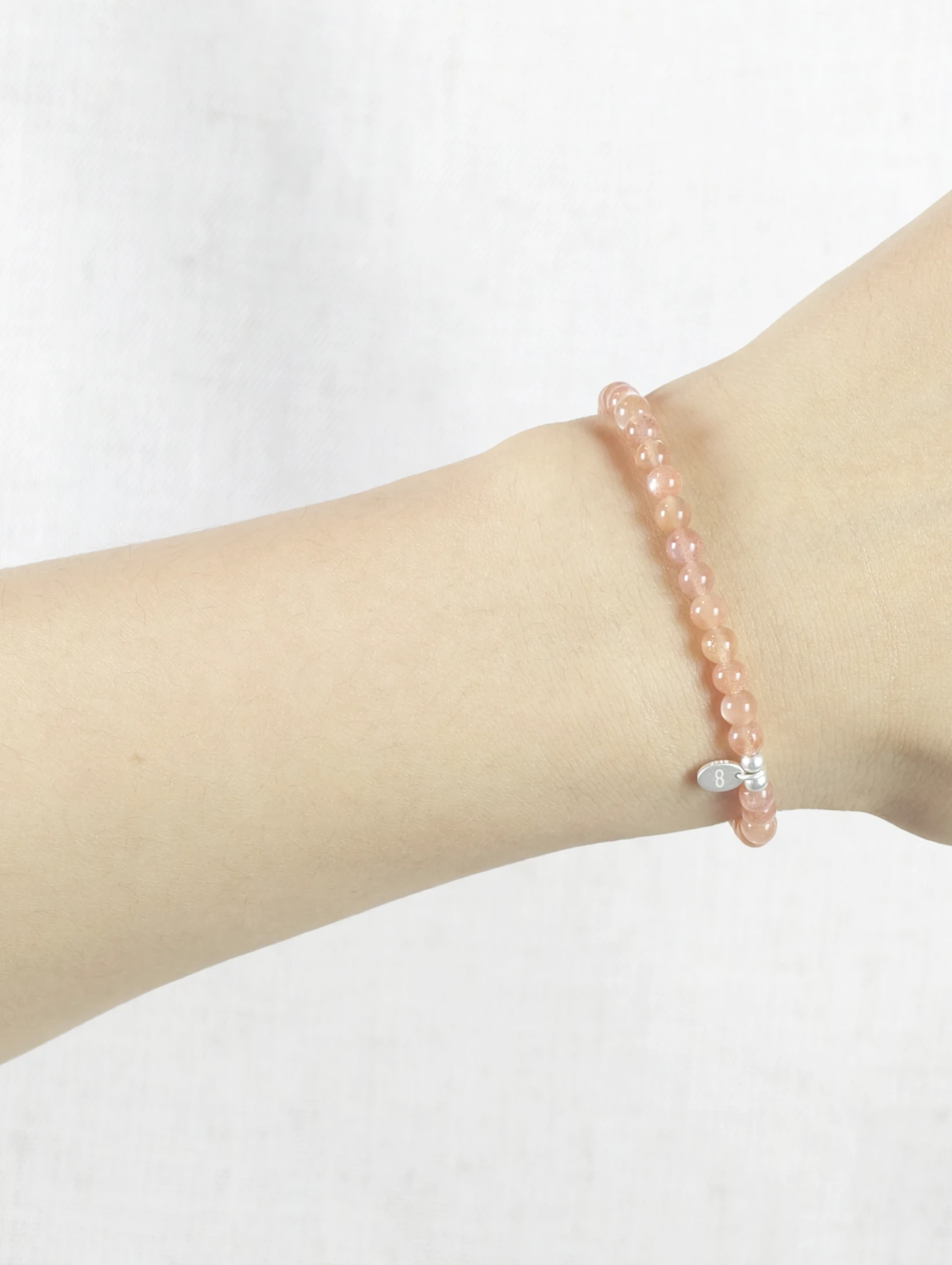 Orange Moonstone 925 Sterling Silver Energy Bracelet