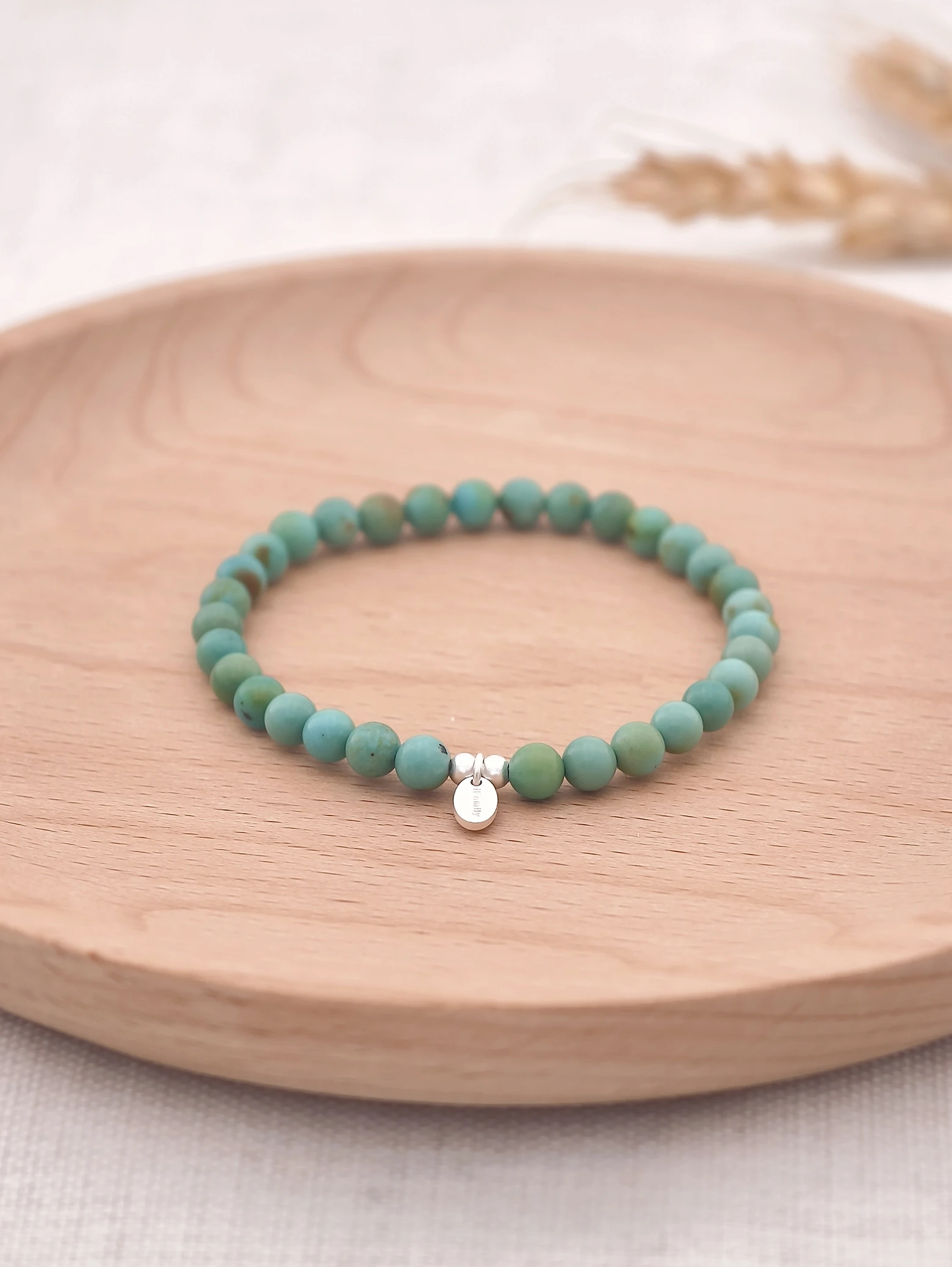 Premium Green Turquoise 925 Sterling Silver Energy Bracelet