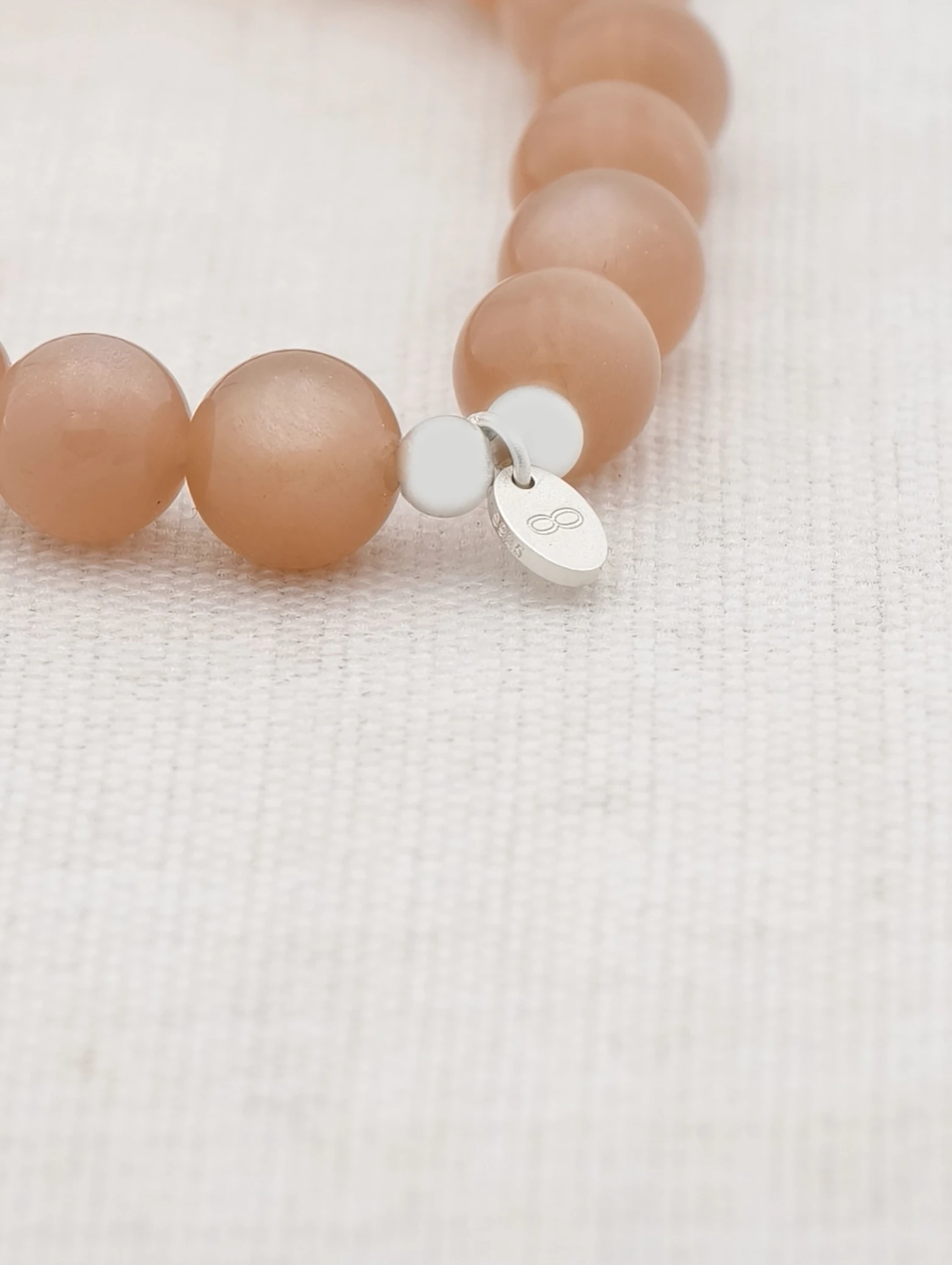 Orange Moonstone 925 Sterling Silver Energy Bracelet