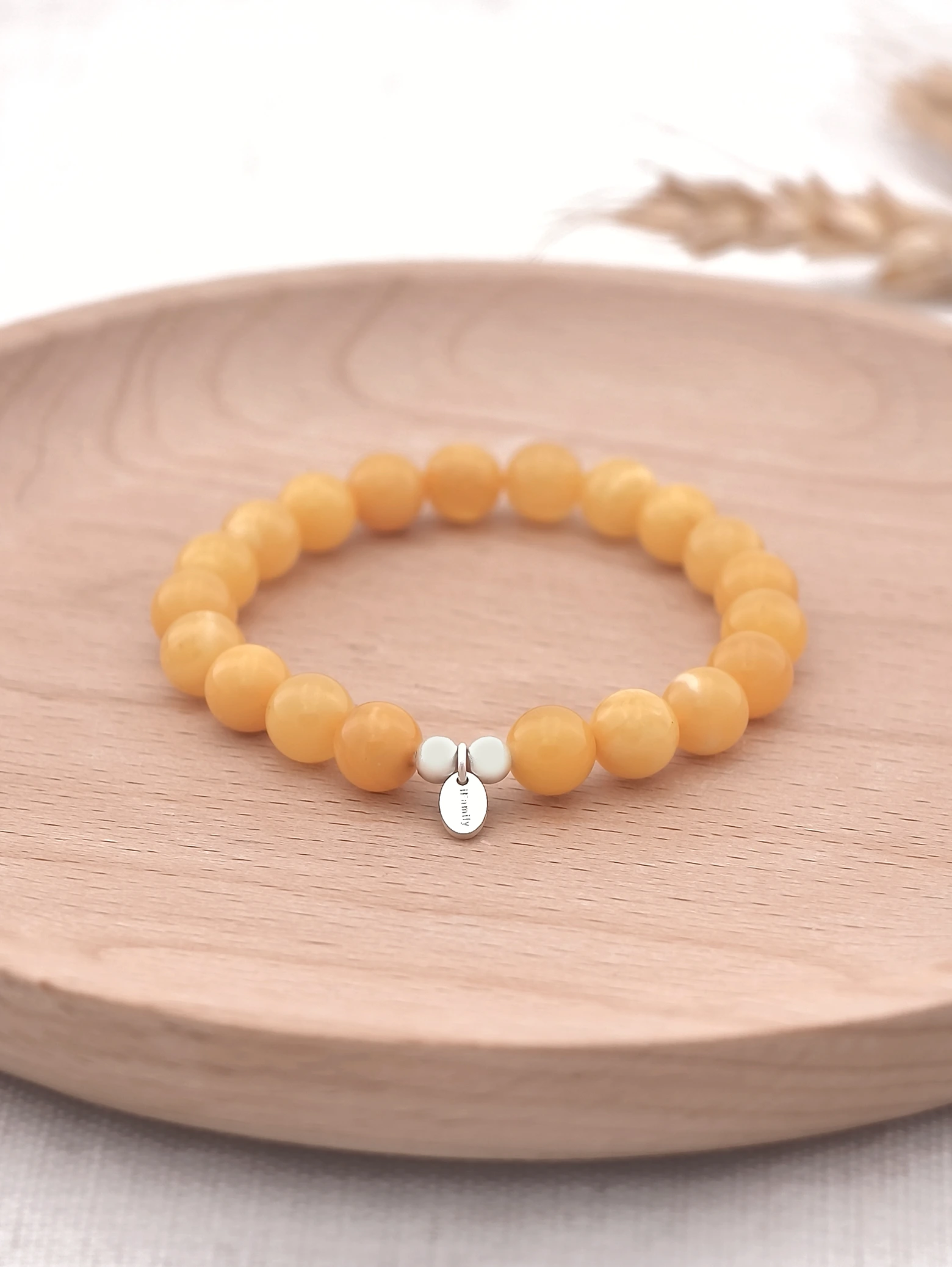 Marbled Butterscotch Amber 925 Sterling Silver Energy Bracelet