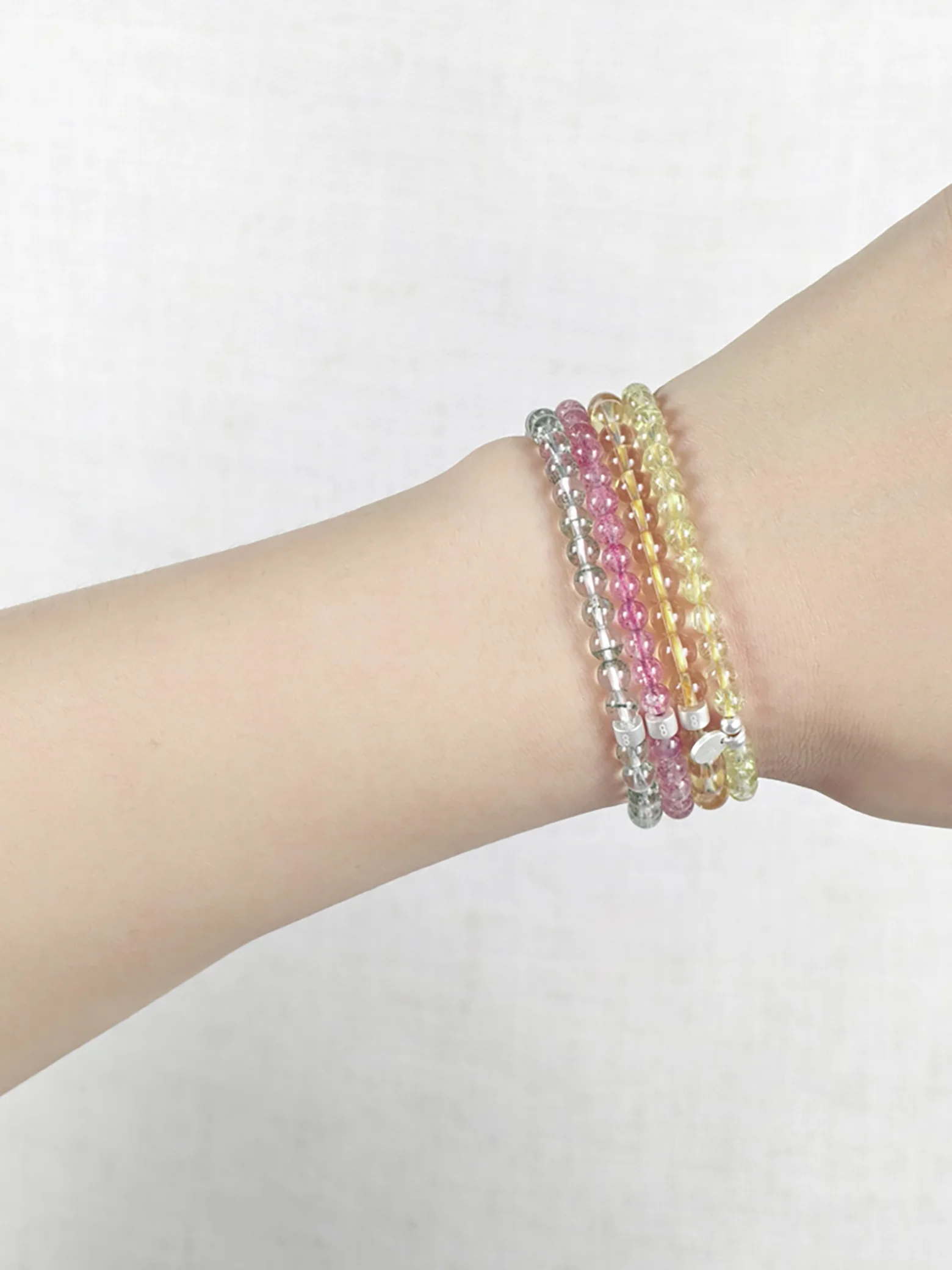 Wohlstands-Glanz Edelstein Armband-Set mit 925 Silber