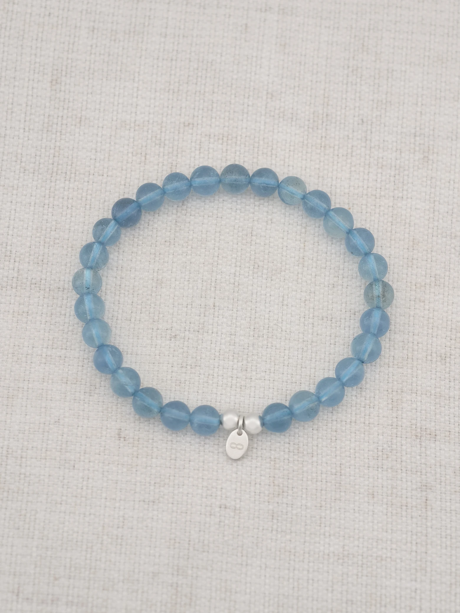 Pulsera de Aguamarina Azul Profundo y Plata de Ley 925