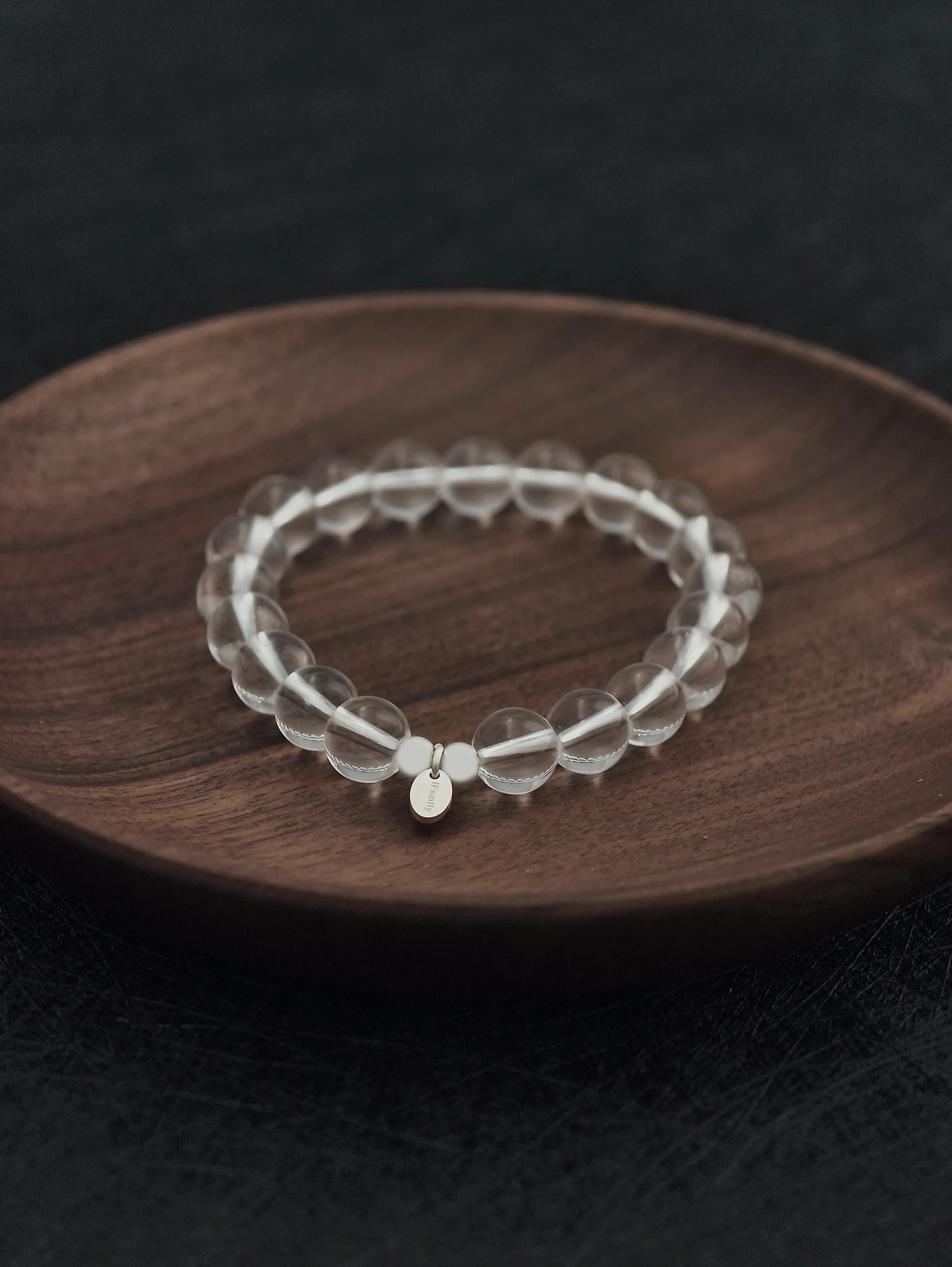 Bracelet Cristal de Roche et Argent Sterling 925