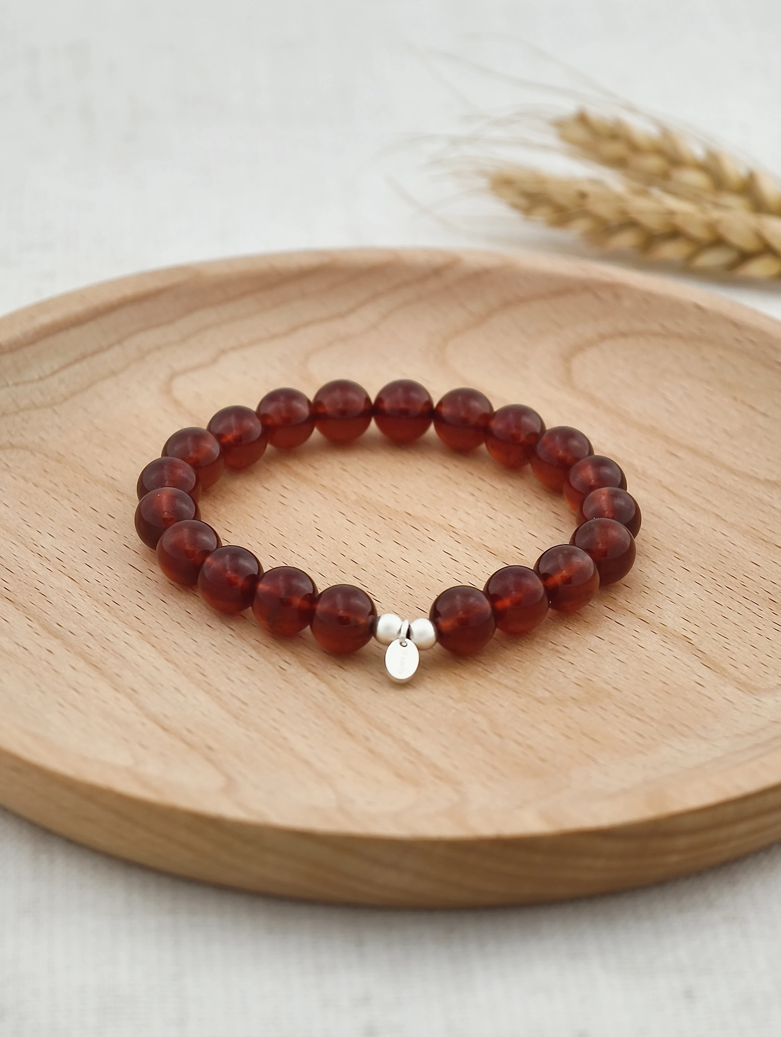 Spessartine Garnet 925 Sterling Silver Energy Bracelet