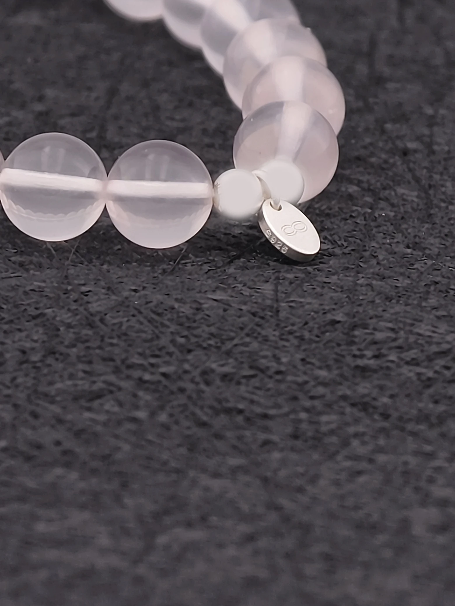 Rose Quartz 925 Sterling Silver Energy Bracelet