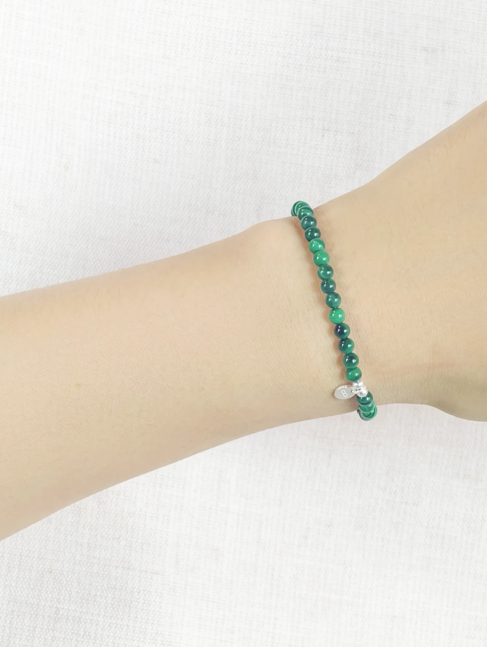 Malachit 925er Sterlingsilber Armband