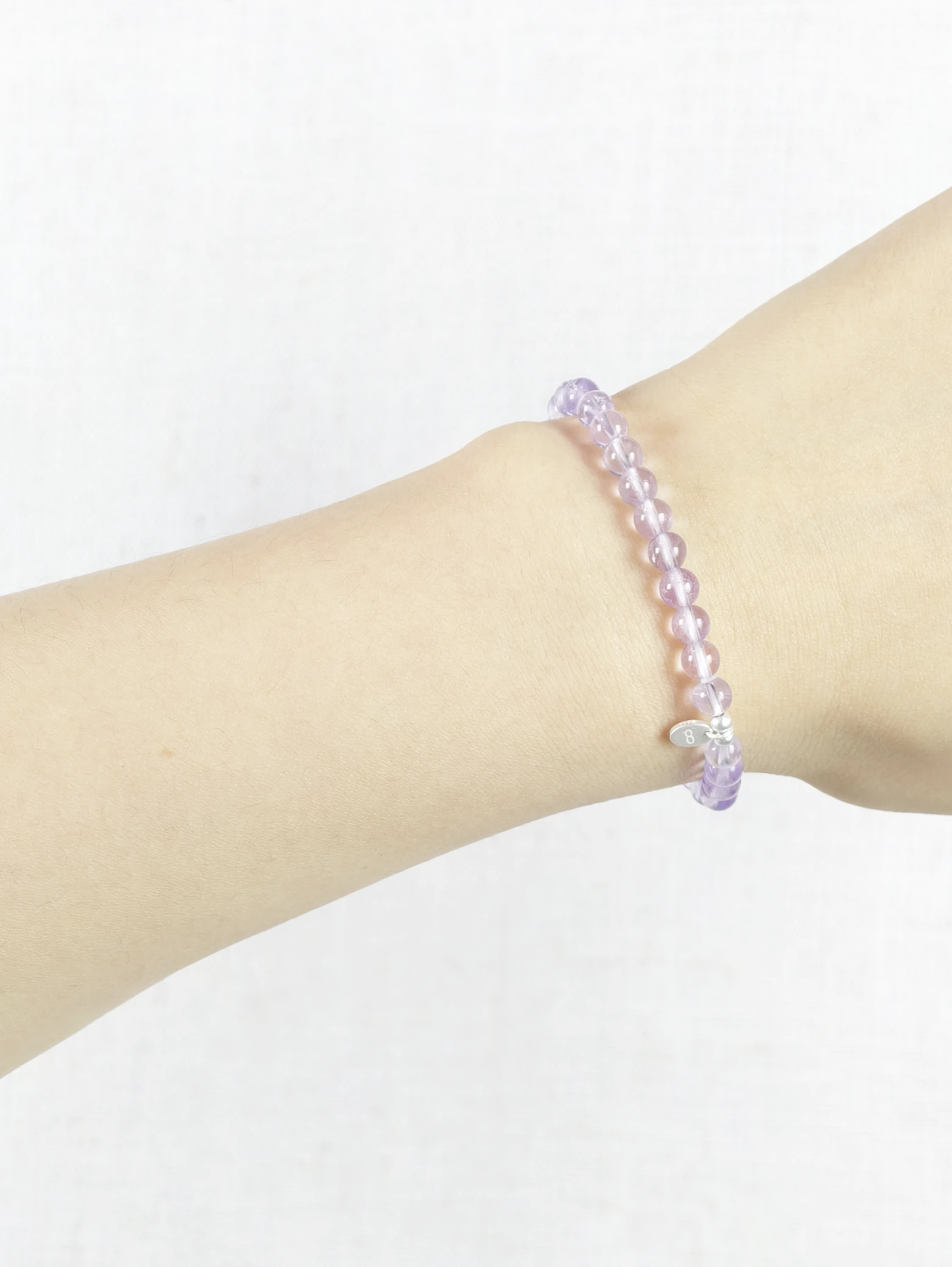Lavender Amethyst 925 Sterling Silver Energy Bracelet