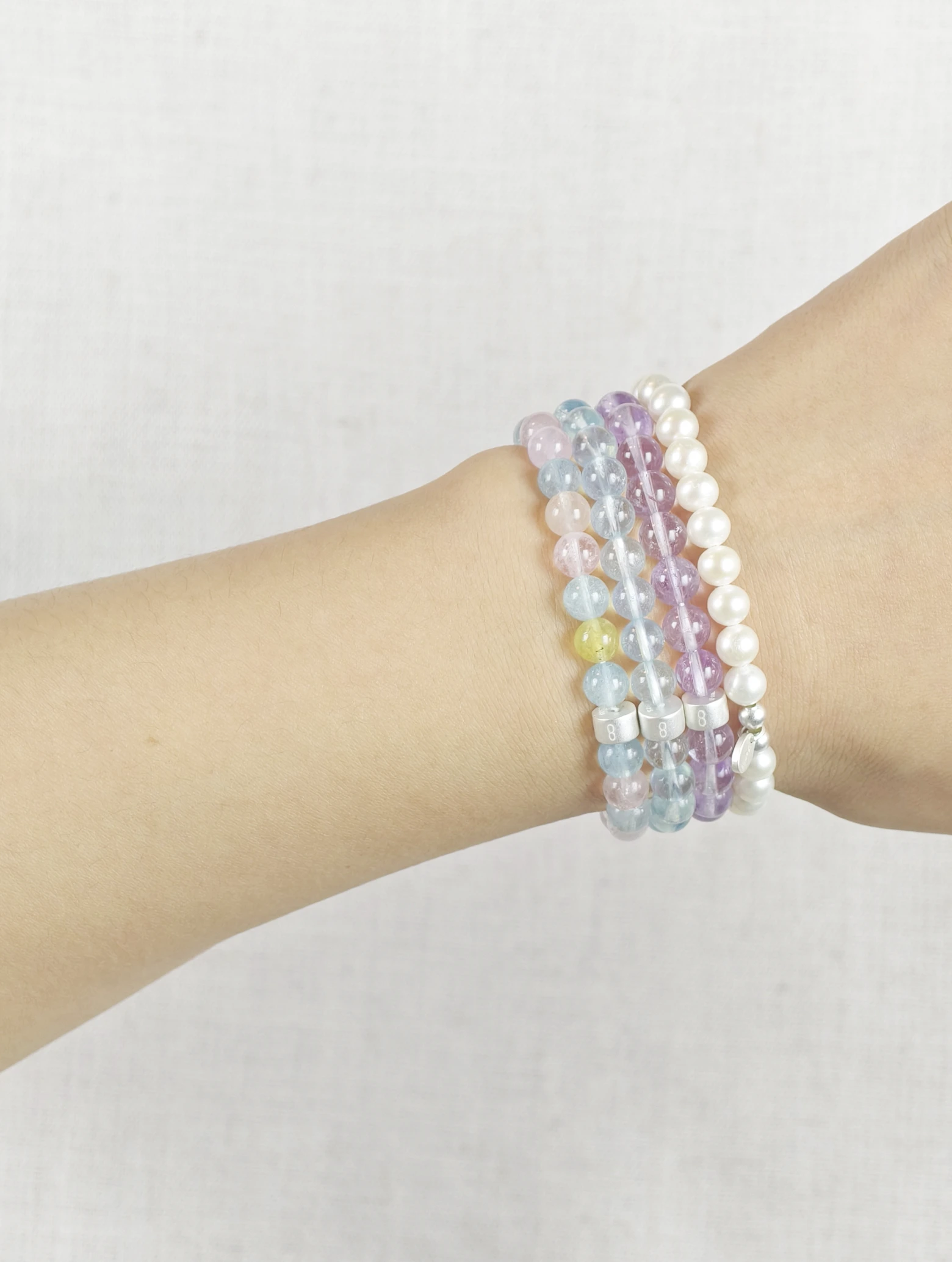 Set de Pulseras Libra Gemas & Plata 925