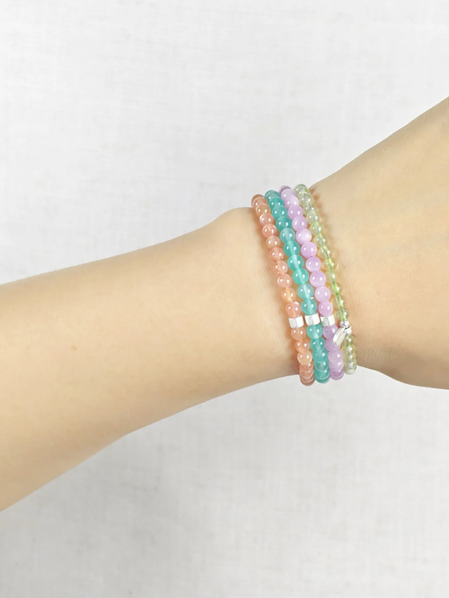 Kreativer Funke Edelstein Armband-Set mit 925 Silber