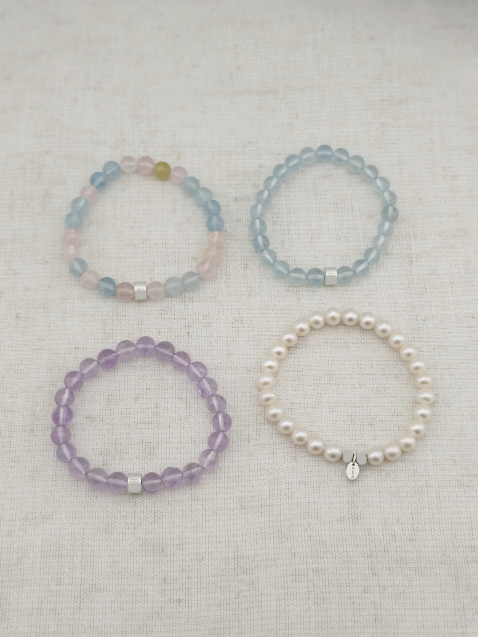 Set de Pulseras Libra Gemas & Plata 925