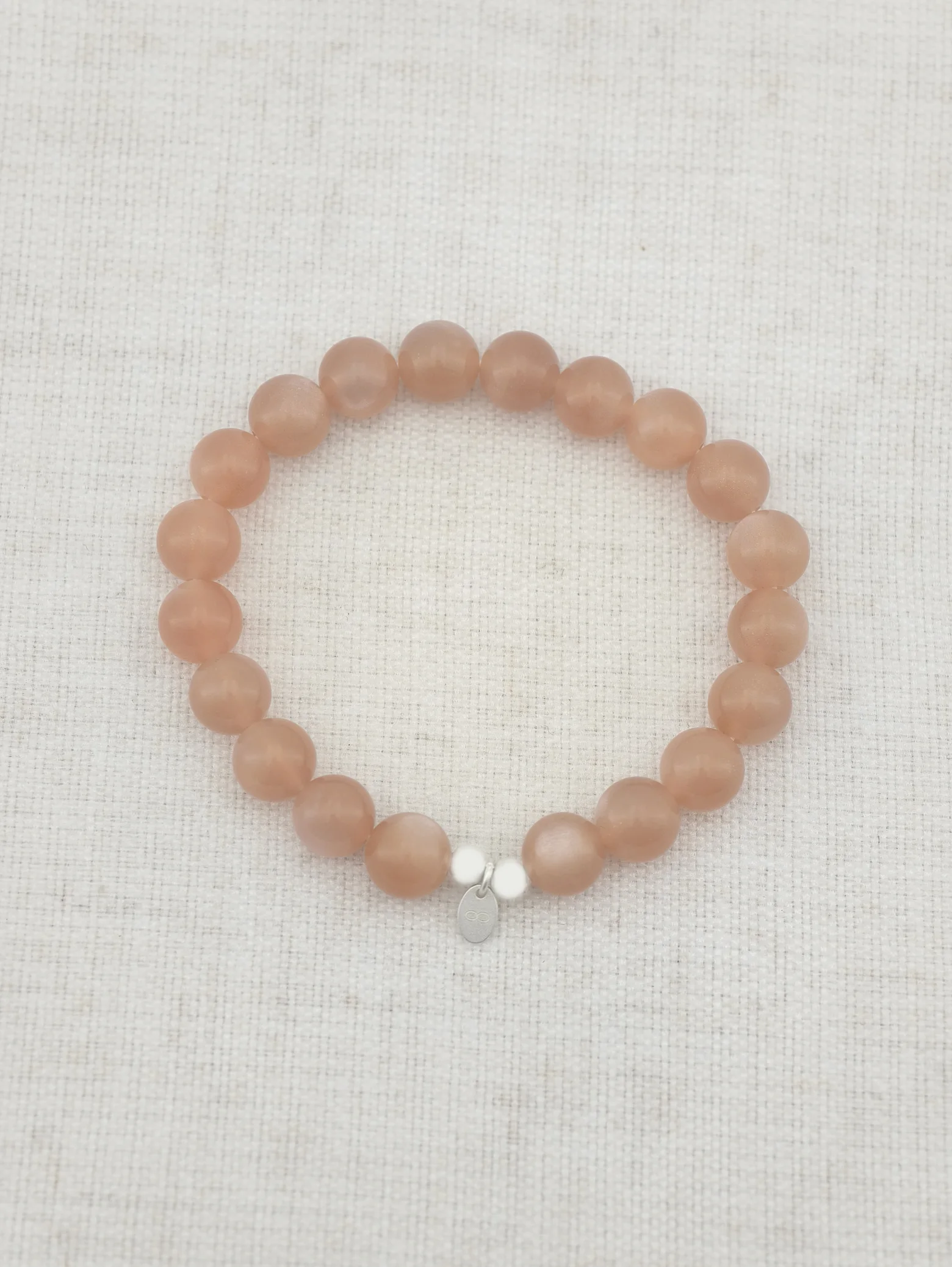 Orange Moonstone 925 Sterling Silver Energy Bracelet