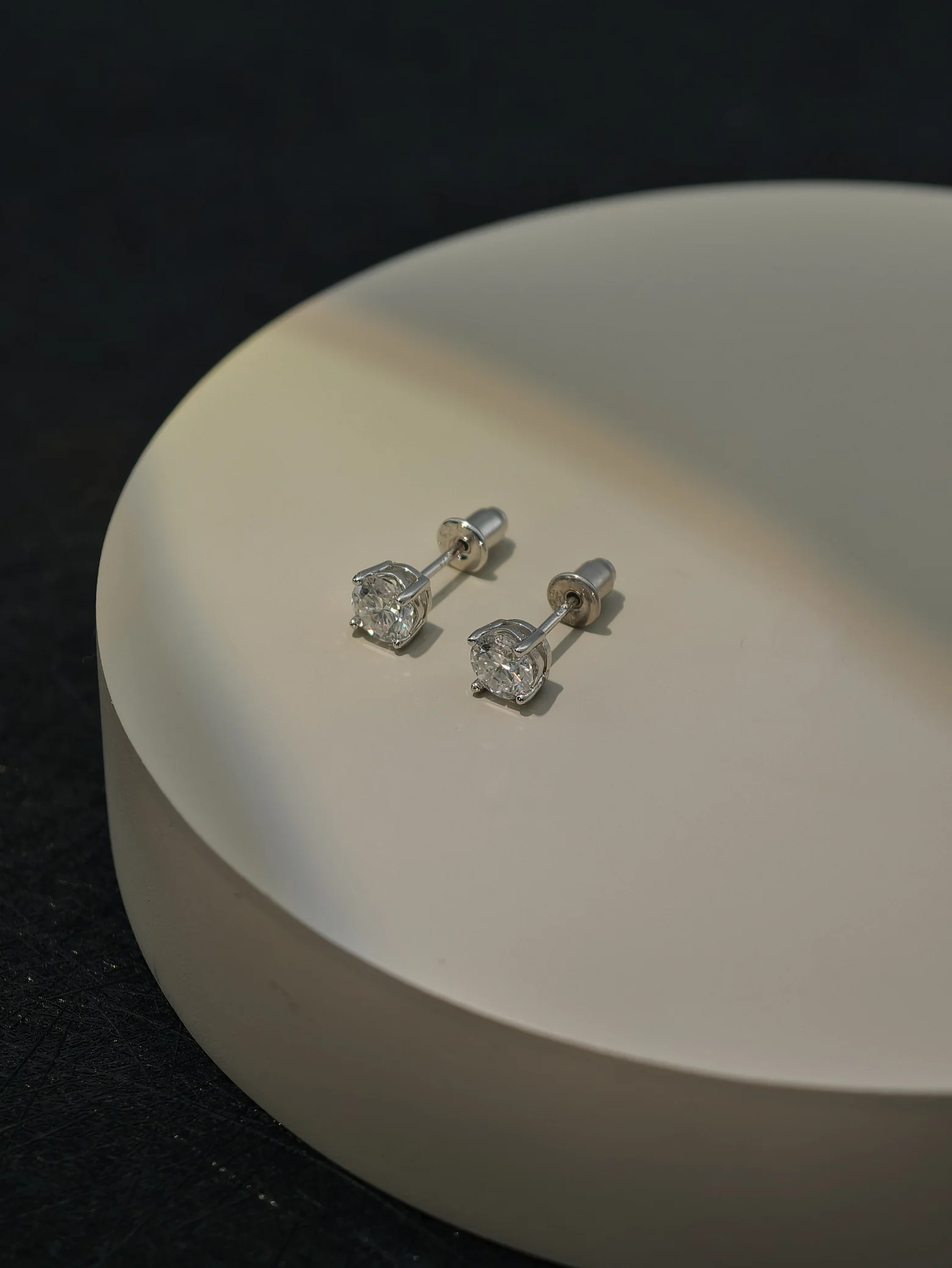 Moissanite 4-Prong Solitaire S925 Stud Earrings