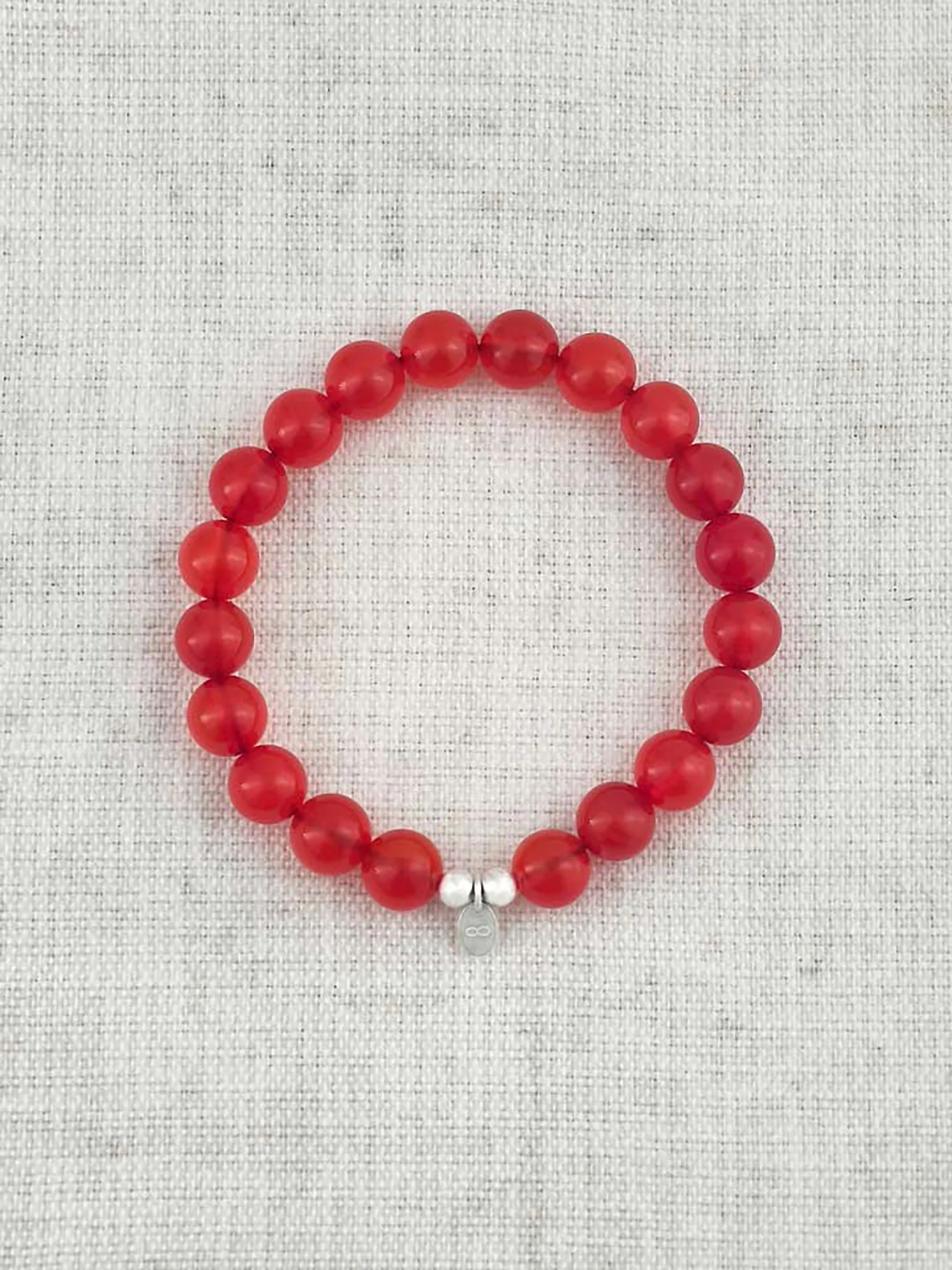Premium Agate Carnelian 925 Sterling Silver Energy Bracelet