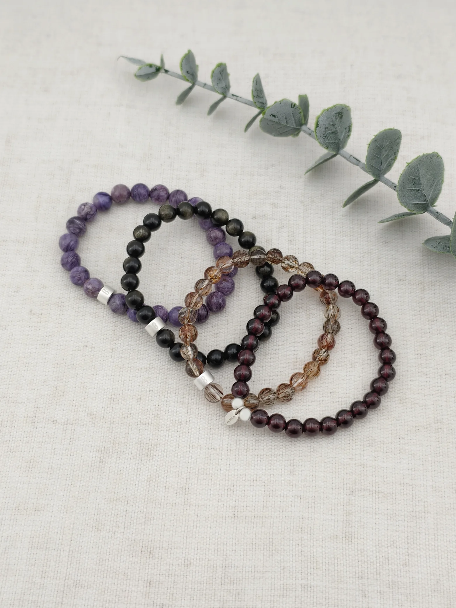Set de Pulseras Escorpio Gemas & Plata 925