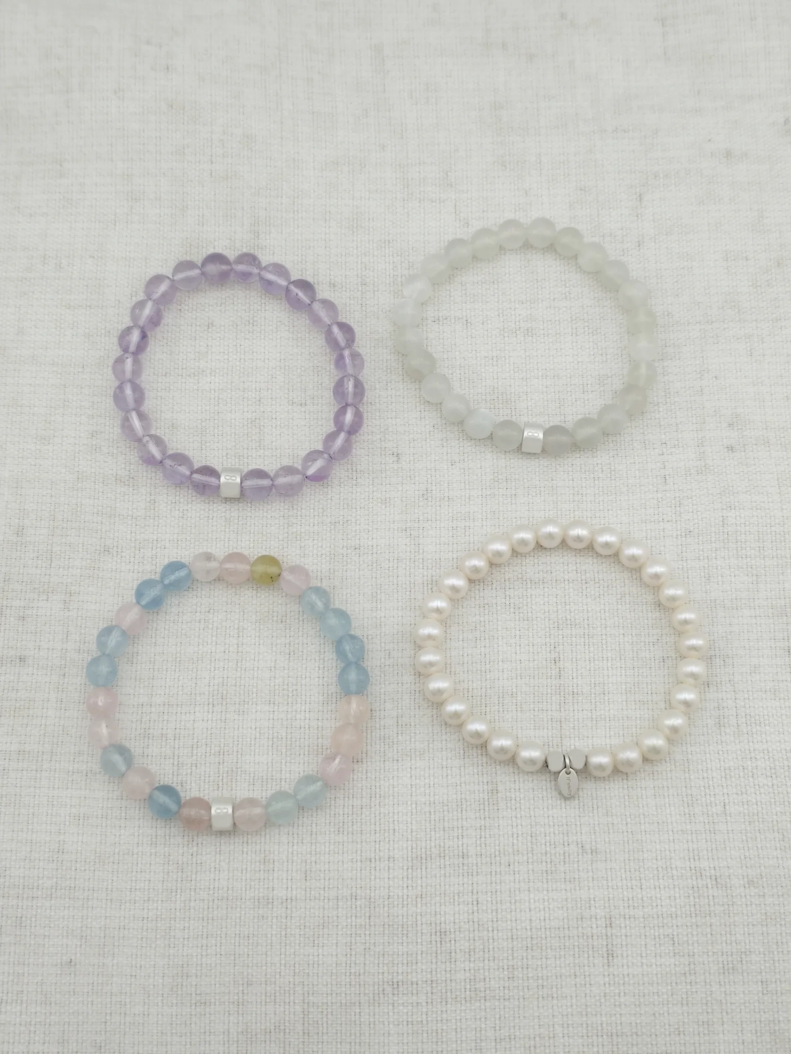 Set de Pulseras de Perlas Elegancia con Plata 925