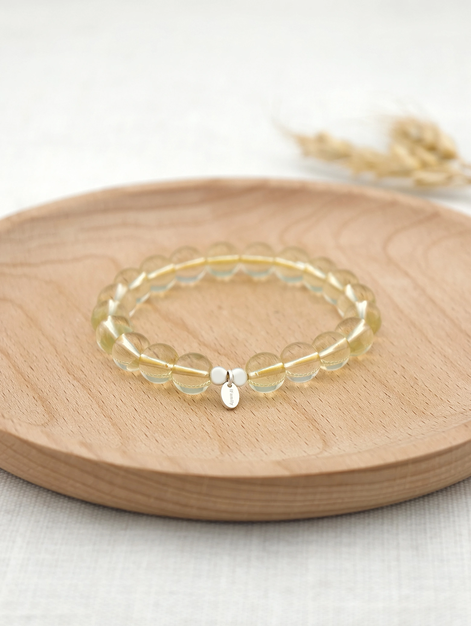 Pulsera de Citrino y Plata de Ley 925