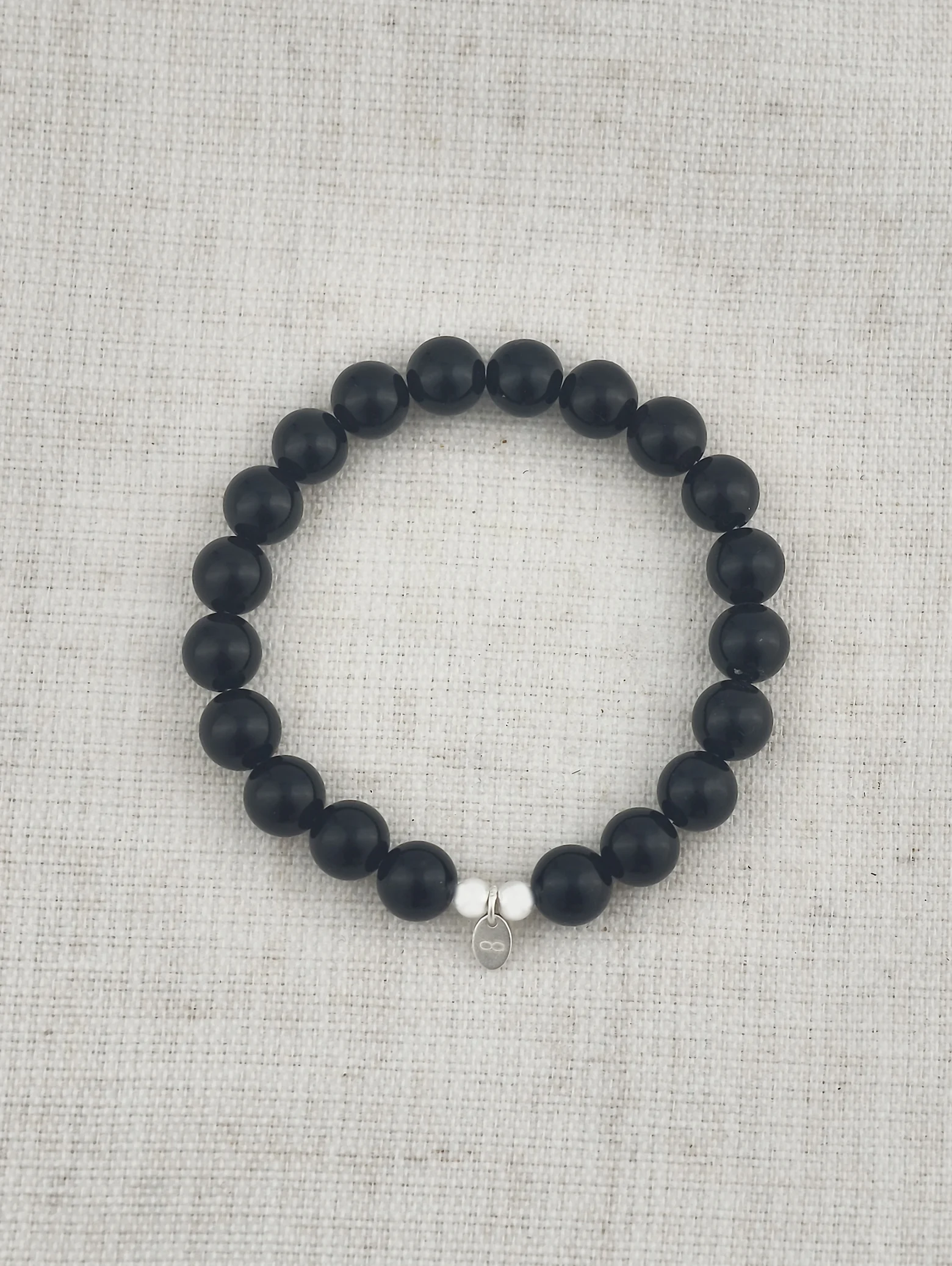 Schwarzer Onyx 925er Sterlingsilber Armband