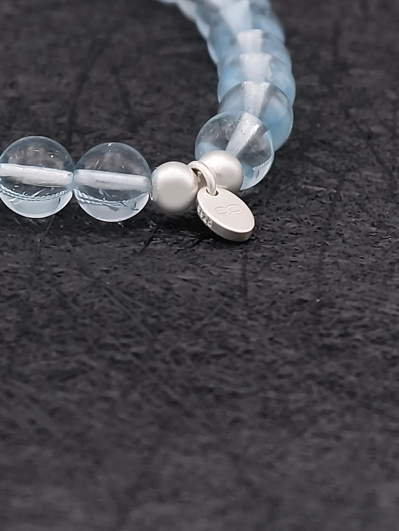 Blauer Topas 925er Sterlingsilber Armband