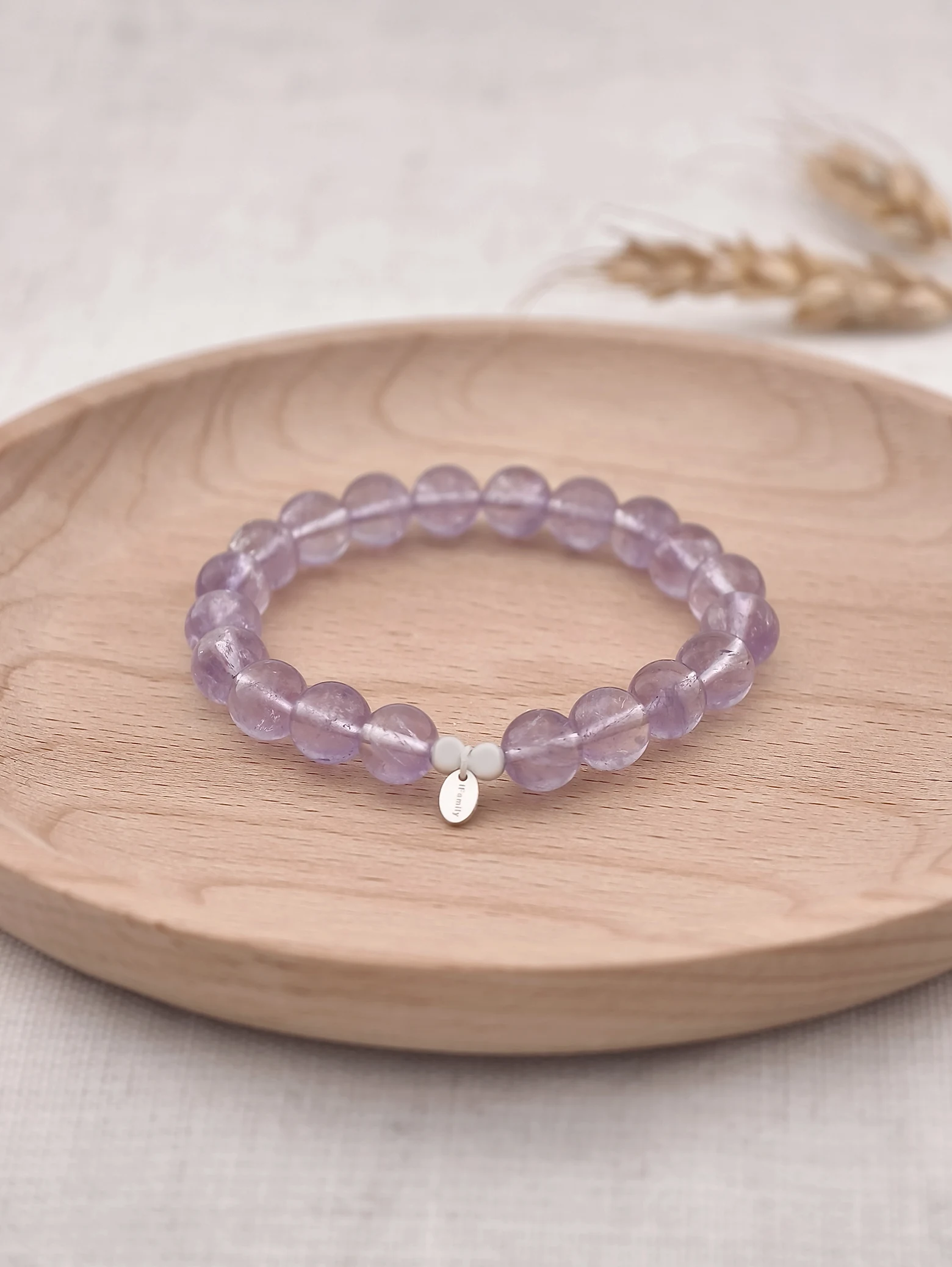 Lavender Amethyst 925 Sterling Silver Energy Bracelet
