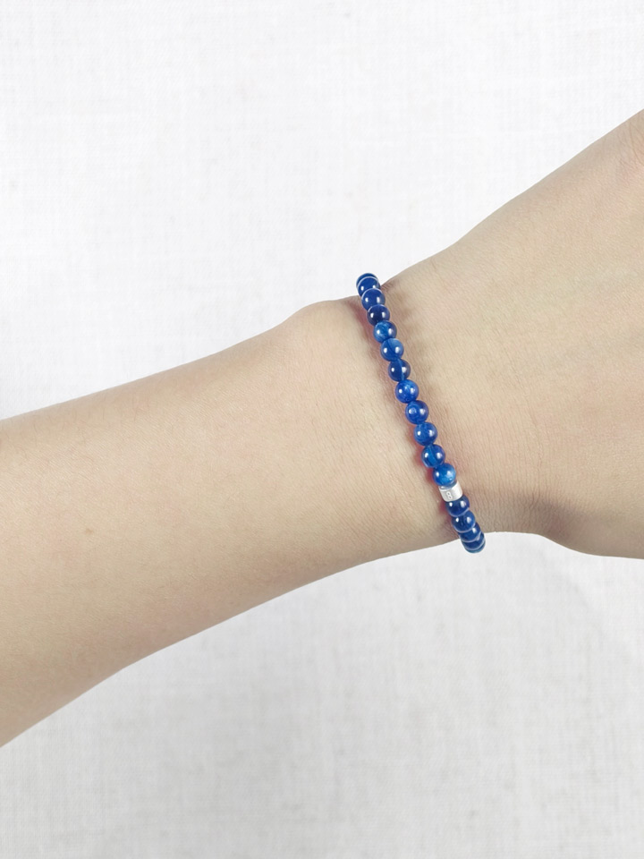 Kyanit-Armband mit 925er Silber Röhrchen