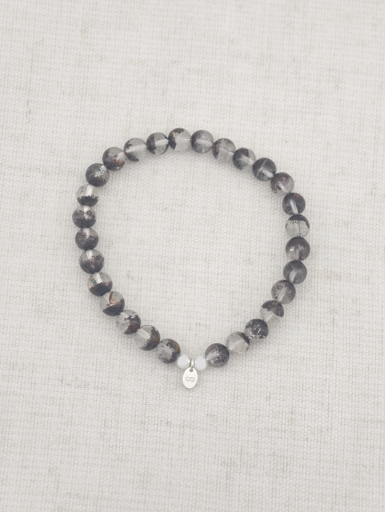 Rot-Phantomquarz Armband aus 925 Sterling Silber