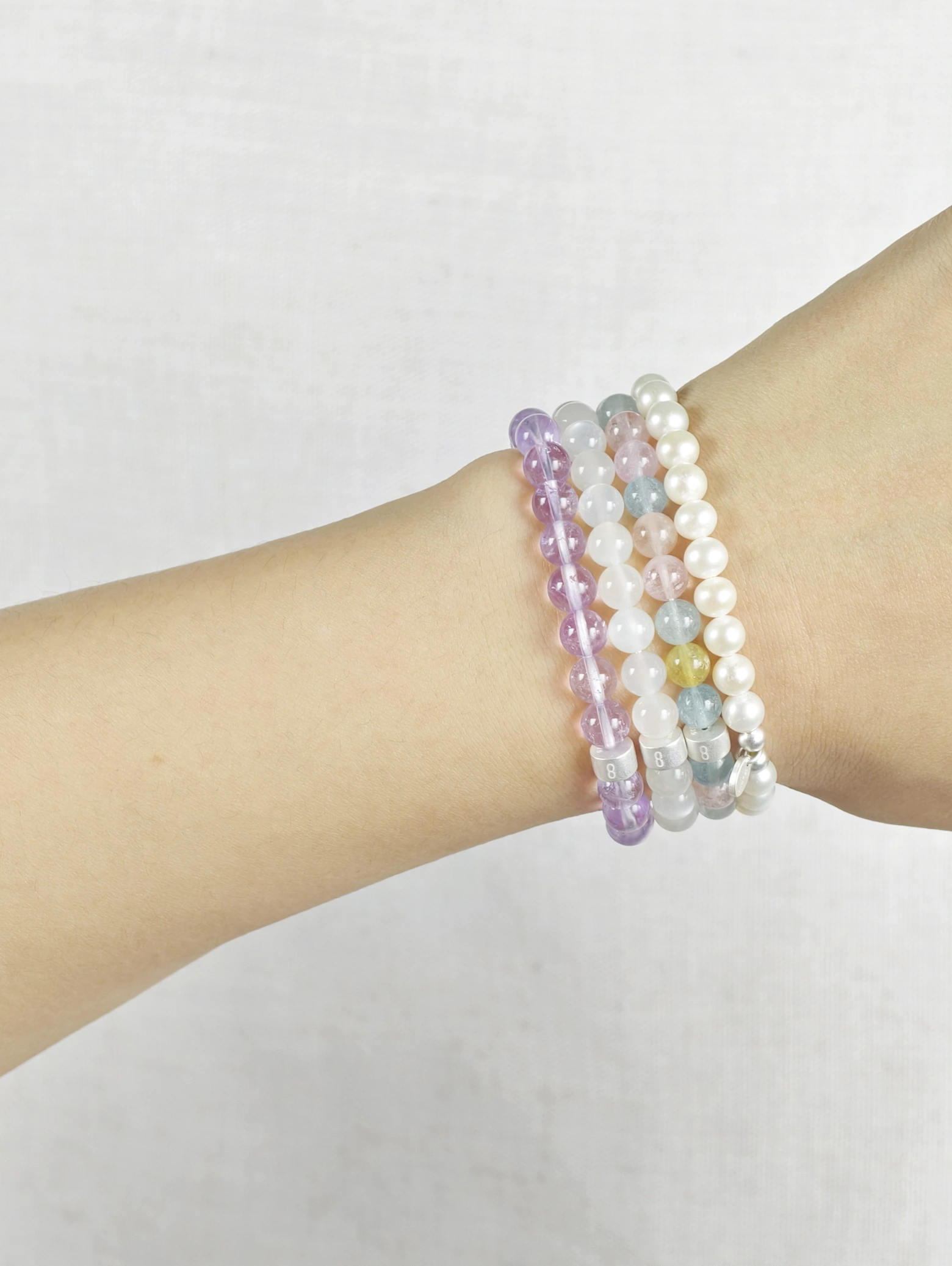 Set de Pulseras de Perlas Elegancia con Plata 925