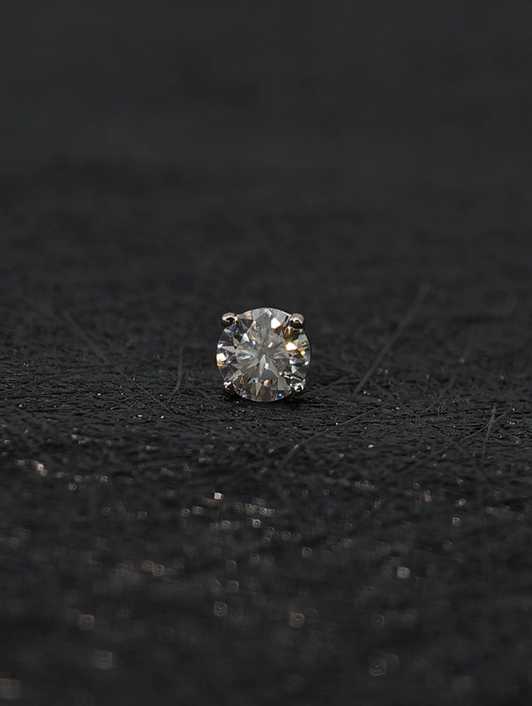 Moissanite 4-Prong Solitaire S925 Stud Earrings