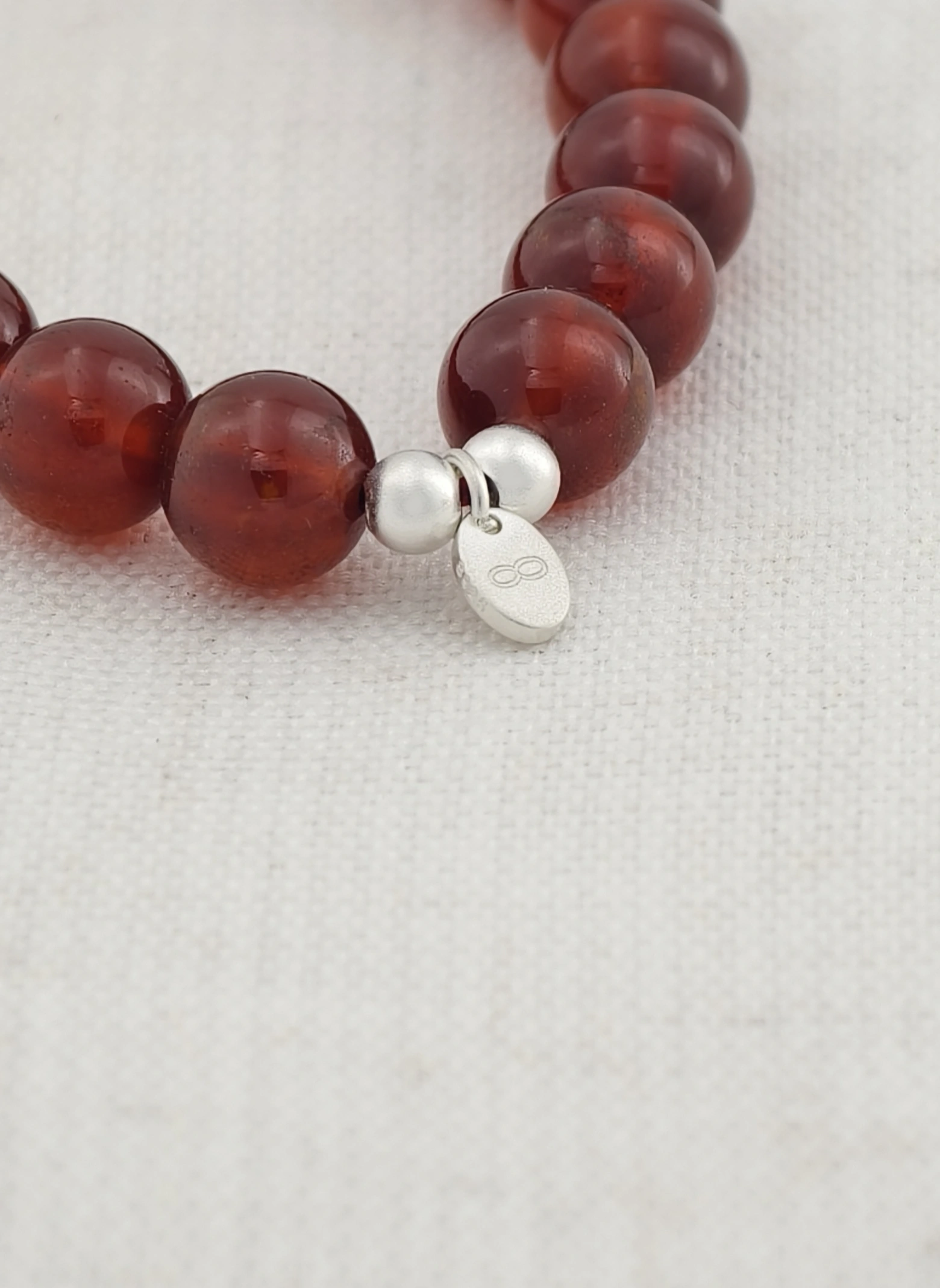 Spessartine Garnet 925 Sterling Silver Energy Bracelet