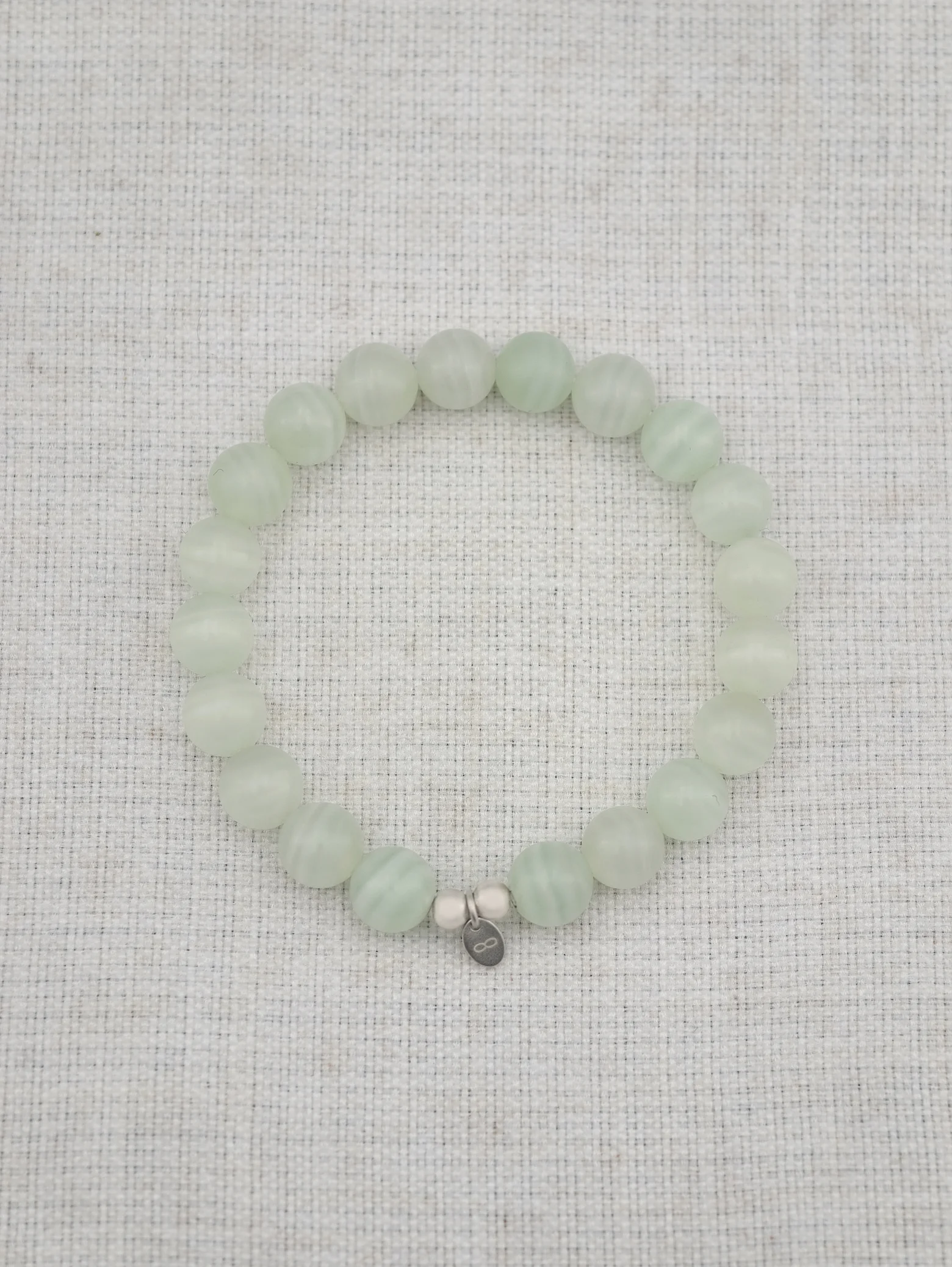 Green Banded Agate 925 Sterling Silver Energy Bracelet
