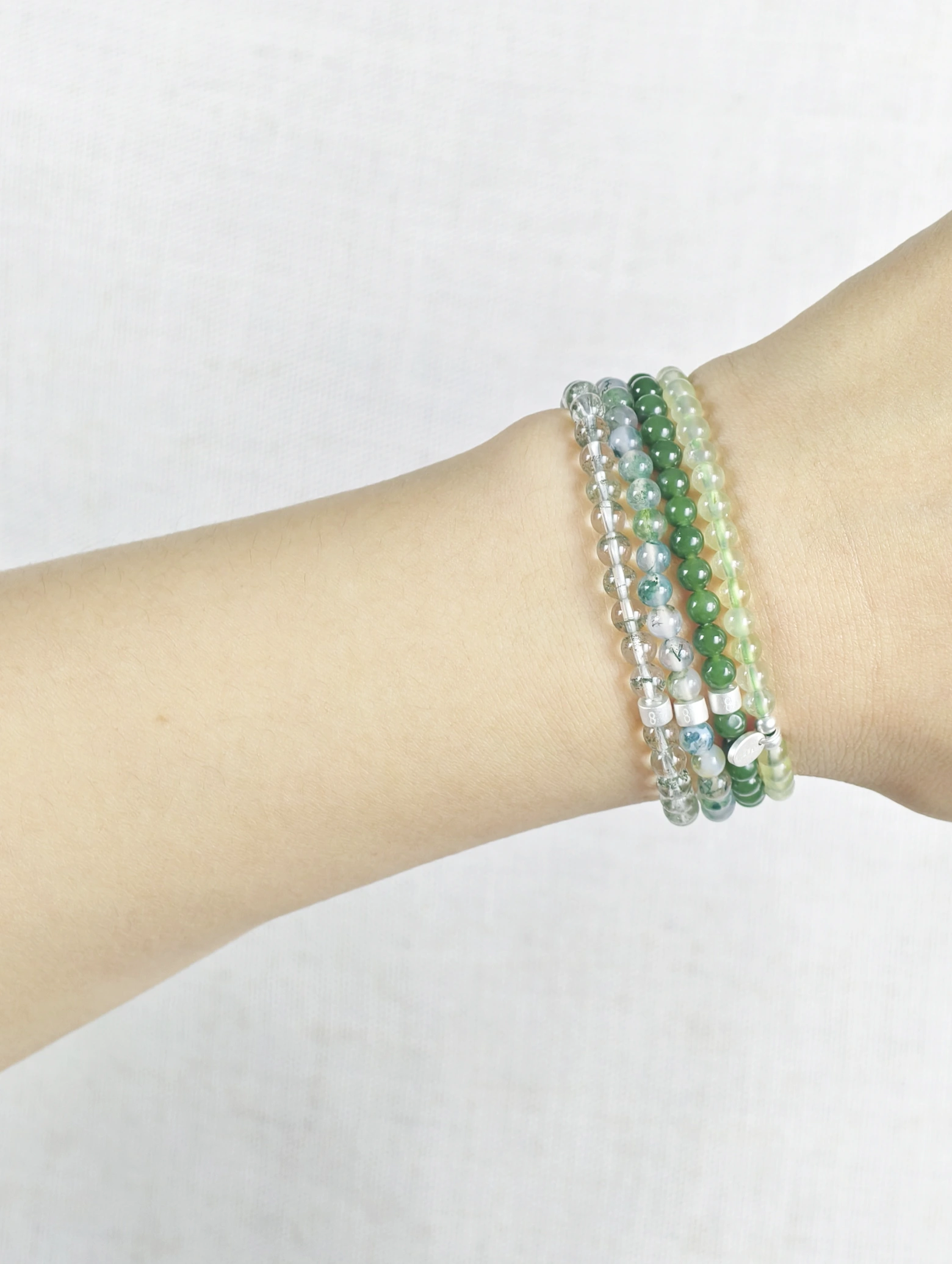 Set de Bracelets Équilibre Zen en Pierres & Argent 925