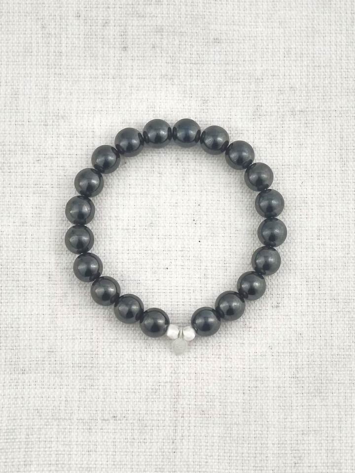 Hematite 925 Sterling Silver Energy Bracelet