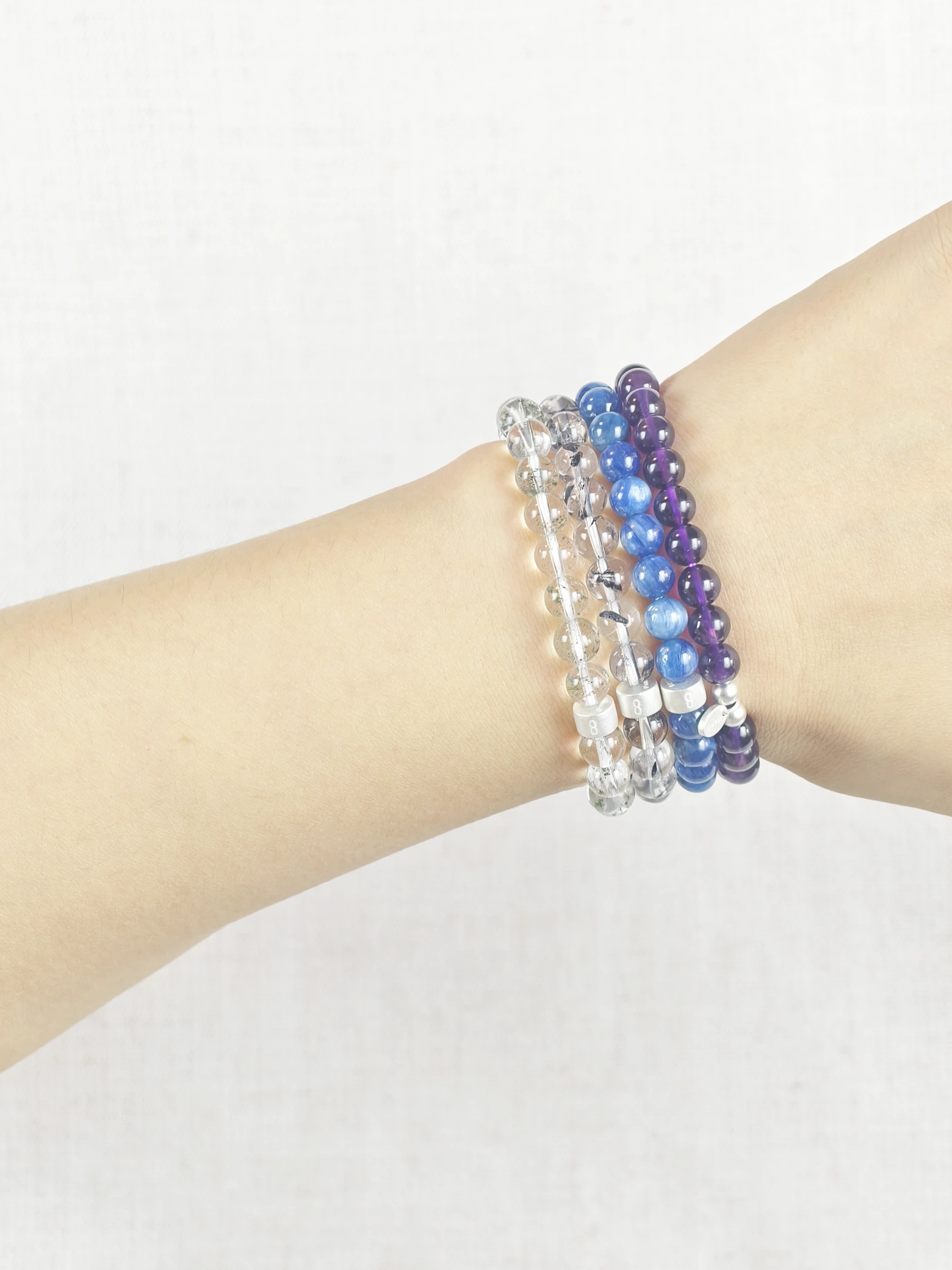 Set de Bracelets Vierge Gemmes & Argent 925