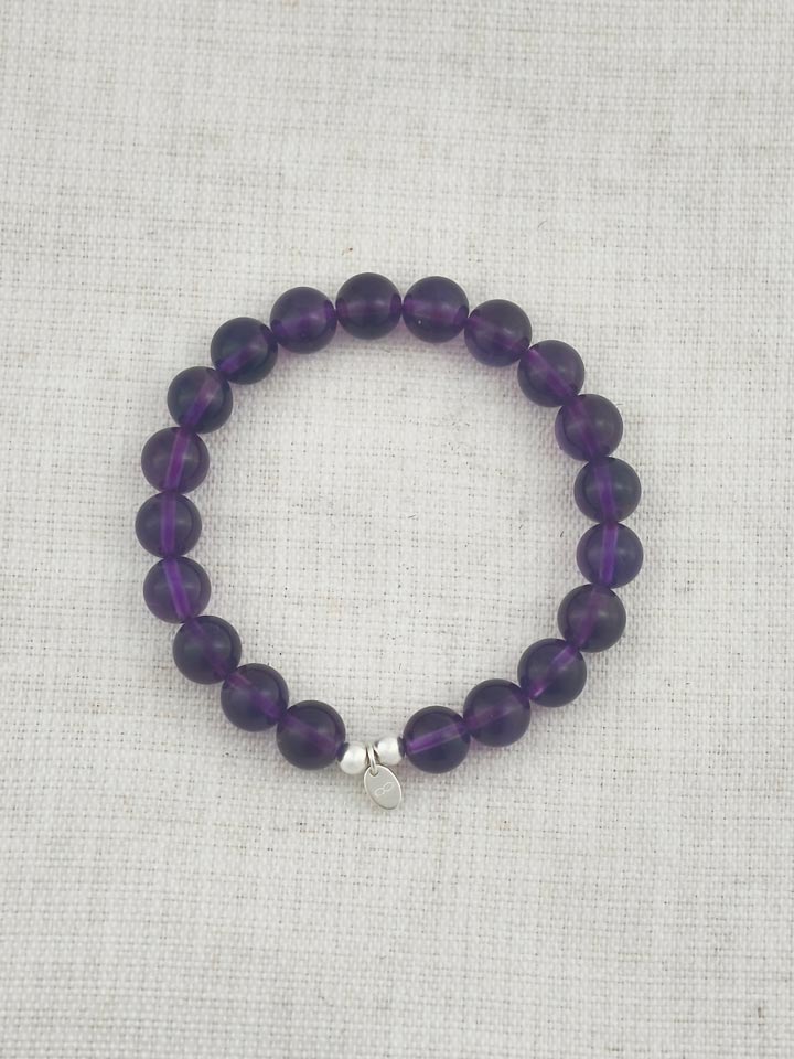 Uruguayan Amethyst 925 Sterling Silver Energy Bracelet